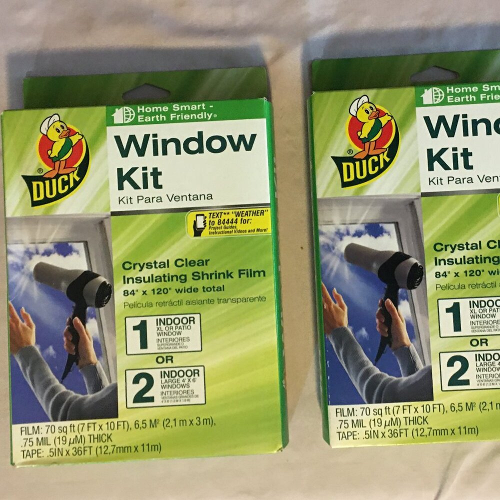 Duck Brand Window Insulation Kits - 84 x 120- 2 pack (NEW)